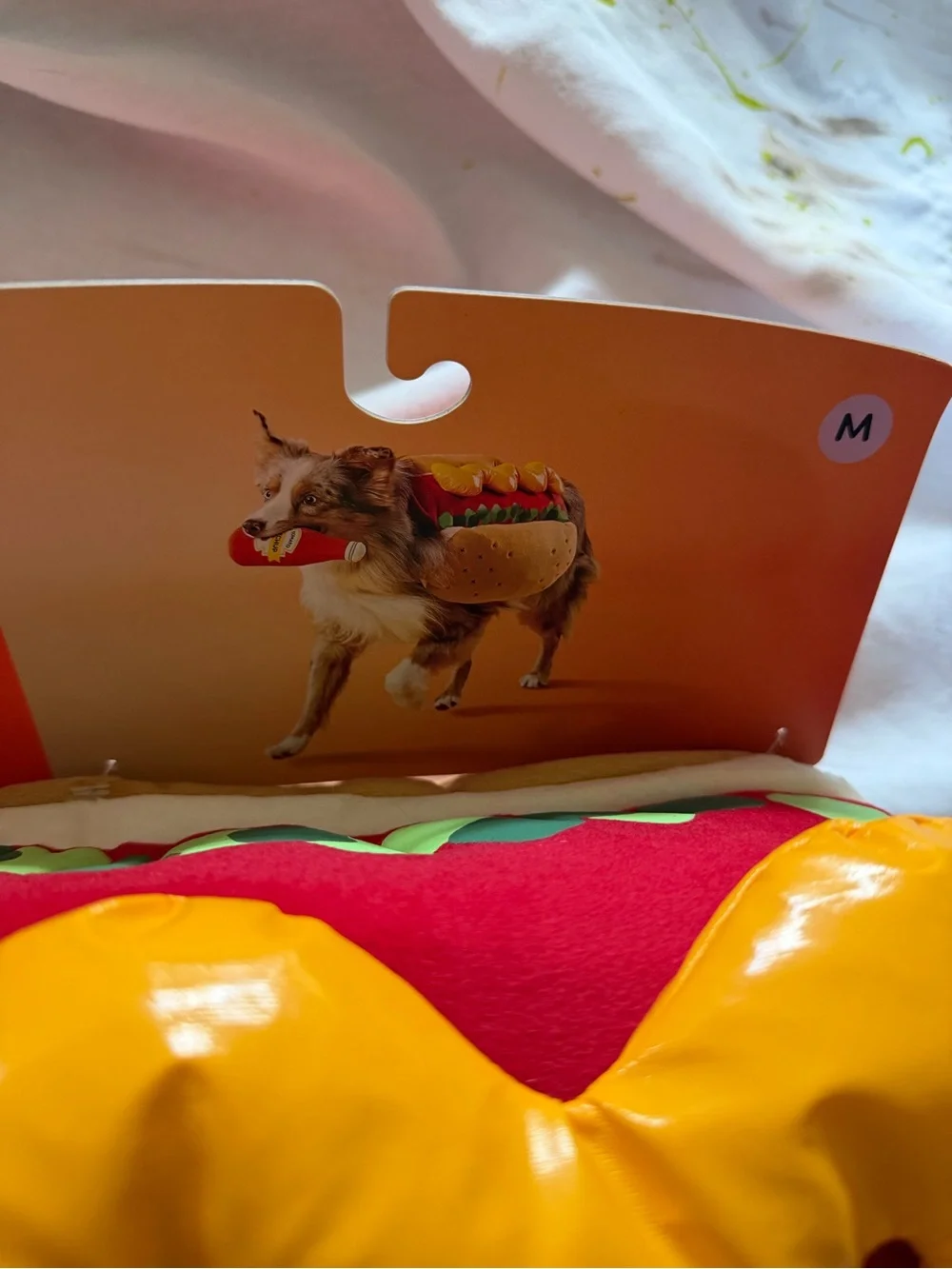 Boots & Barkley Red and Yellow Hot Dog Pet Toy Costume